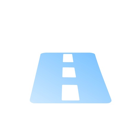 Vector road Icon illustration on white background.のイラスト素材
