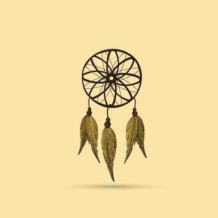 Native American Indian Dreamcatcherのイラスト素材