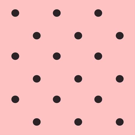 Polkadots on pink backgroundのイラスト素材