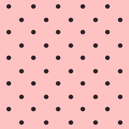 polkadots on pink backgroundのイラスト素材
