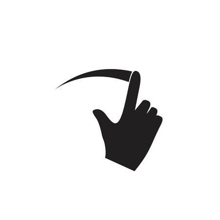 Screen swipe vector illustrationのイラスト素材