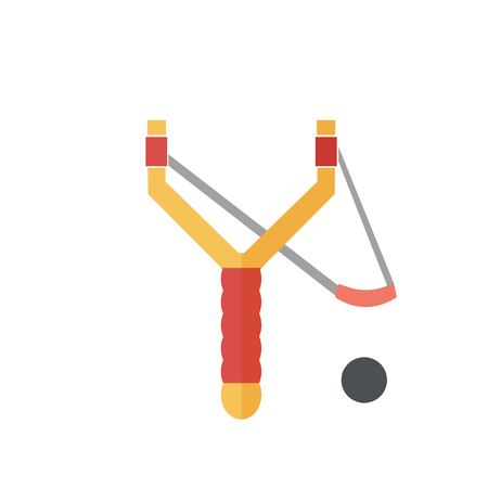 Illustration of the forked slingshot iconのイラスト素材