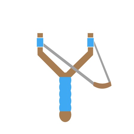 Illustration of the forked slingshot icon.のイラスト素材