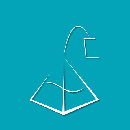 Vector tea bag icon. Food iconのイラスト素材