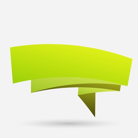 Abstract origami speech bubble vector backgroundのイラスト素材