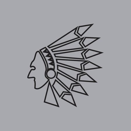 Native American Indianのイラスト素材