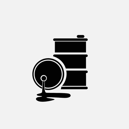 Oil icon isolated on white backgroundのイラスト素材