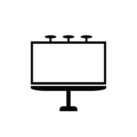 billboard icon isolated on white backgroundのイラスト素材