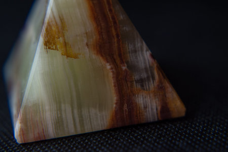 Pyramid made of natural onyx material