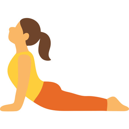 yoga pose design, vector illustration eps10 graphic flat iconのイラスト素材