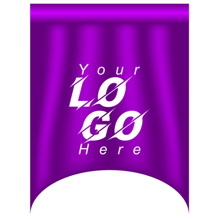 Luxury purple banner with text. Template for your design.のイラスト素材