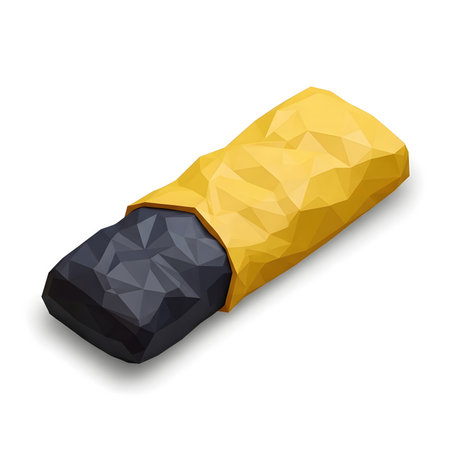Yellow pencil icon. Realistic illustration of yellow pencil icon for web designの素材