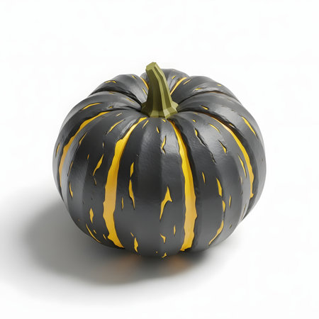 Pumpkin isolated on a white background. 3D illustration.の素材