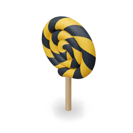 Lollipop isolated on white background. Realistic vector illustration.の素材