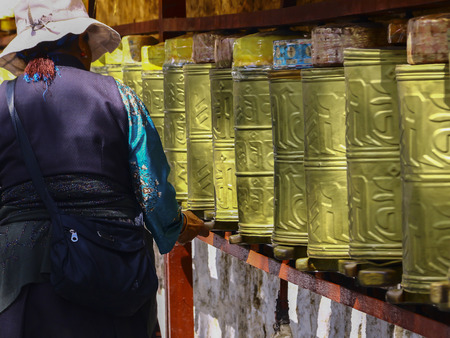 tibet Mani wheelの写真素材