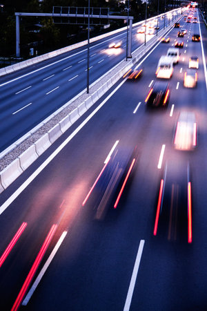 highway in the evening