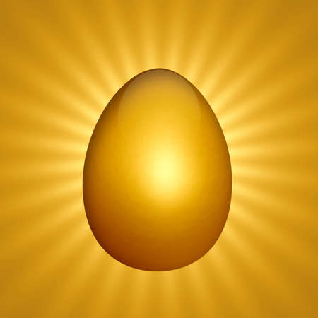 a golden shining easterの写真素材