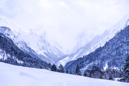 mountains in alps near oberstdorf in bavariaの写真素材