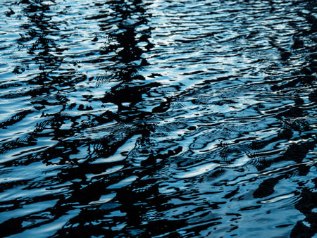 blue water with little waves (background)