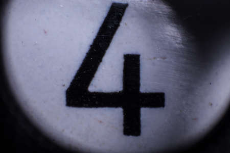 number fourの写真素材
