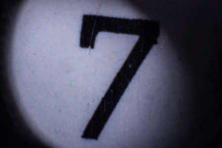 number sevenの写真素材