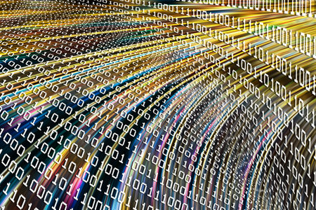 internet illustration with figures and cable