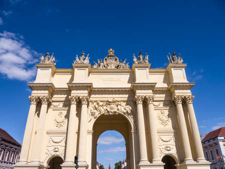 brandenburger tor in potsdam in summerの写真素材