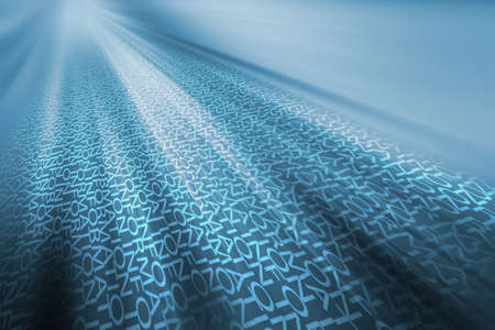 information overload, blue backgroundの写真素材