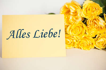 "All the best" (german)の写真素材