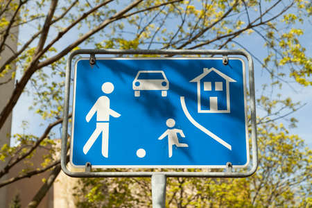 Play street signの写真素材