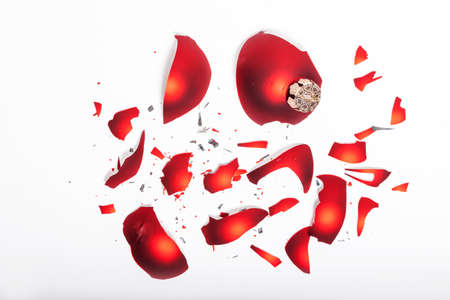 Fractured Christmas baubleの写真素材