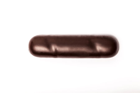 Marzipan bread on whiteの写真素材