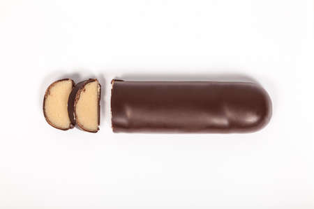 Marzipan bread isolatedの写真素材