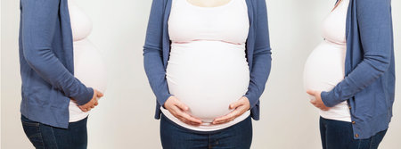 Three pregnant woman