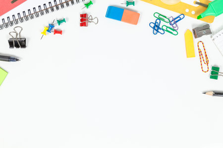 Office supplies border design