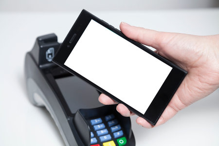 Mobile Payment with whitespace on phone
