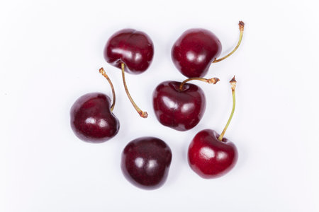 Cherries isolated