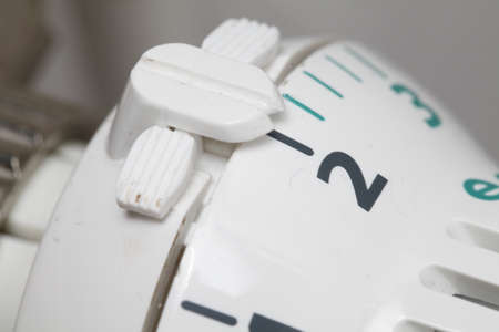 Heating controller set on twoの写真素材