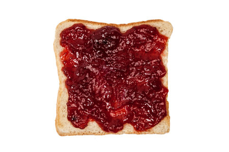 Toast with jamの写真素材