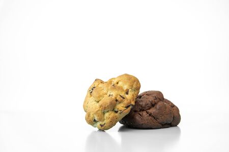 Chocolate chip cookiesの写真素材