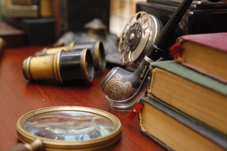 vintage items close upの写真素材