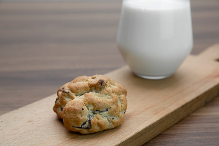cookies on wooden table