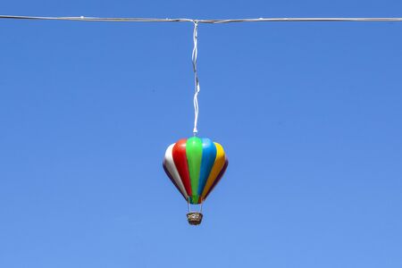 colorful lantern blue backgroundの写真素材