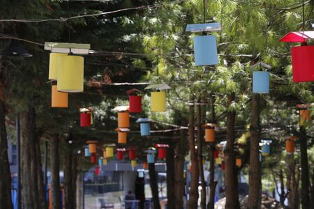 colorful lanternsの写真素材
