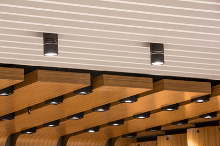 Installation of suspended ceilingsand lighting