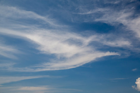 clouds in the blue sky