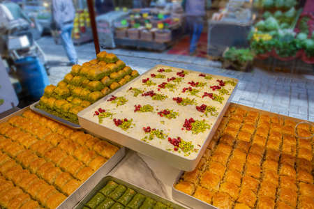 Traditional Turkish Ramadan Dessert GullaÃ§.の写真素材