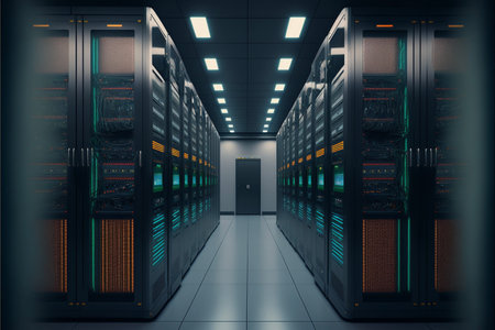 server room background, front viewの素材