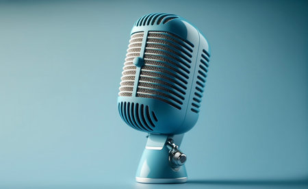 microphone on isolated background, close upの素材