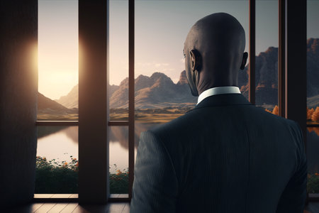 sunset view from the window, close upの素材